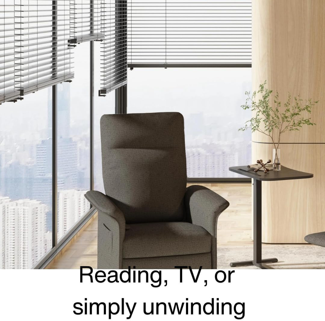SBS Recliner Chair - Single Seater Floor Sofa Oversized Textile Recliner Sofa for Adults, Recling Chiar, Perfect Small Recliner for Small Spaces, Watching Moving, Reading Book for Home, or Theater