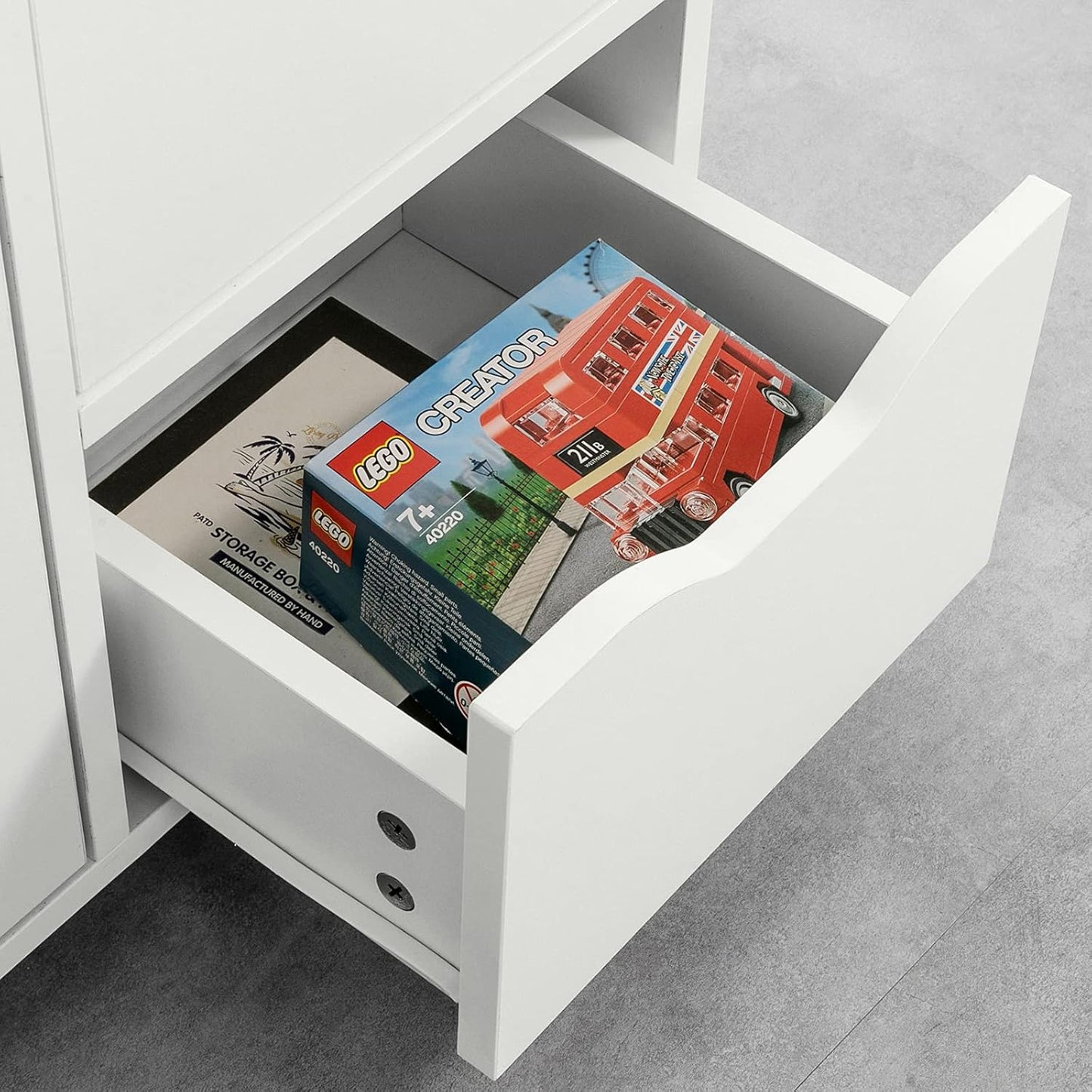 Sobuy Home Office Trolley File Storage Cabinet Printer Stand on Wheels FBT105-W
