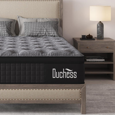 Duchess 34Cm Hybrid Mattress - Mattress Comfortable Memory Foam and Pocket Springs with Pressure Relief Breathable Design Reinforced Edge Support (Ultimate-34Cm, King)