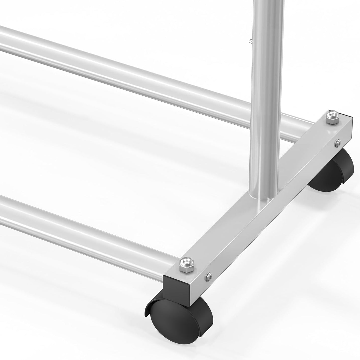 Simplehouseware Clothes Rack Standard Rod, 77 to 120 Cm Extensible Rod, Silver