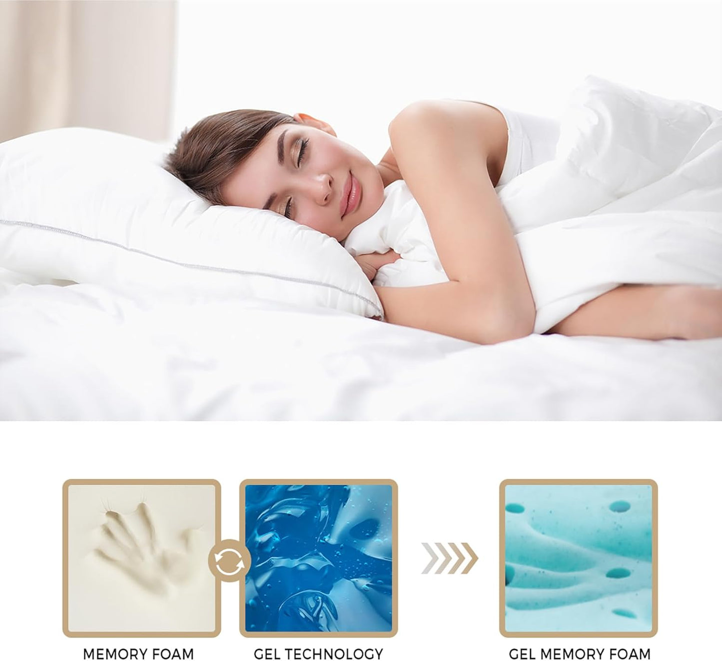 King Single Bed Mattress, Bedra Bedding King Single Mattress with Cool Gel and Euro Top 22Cm Thickness Medium Firm