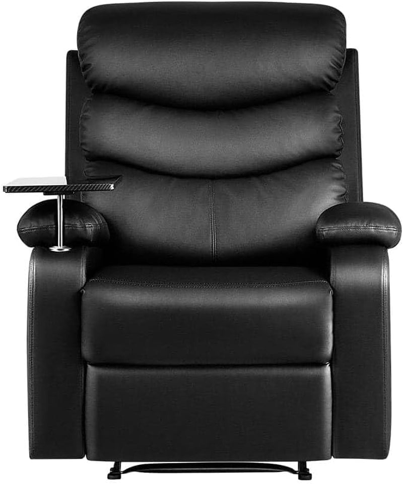 Artiss Recliner Chair Black Leather Lounge Sofa Armchair, Home Furniture Health Personal Care, Adjustable Backrest Footrest Rocking Nursing Feeding Single Couch
