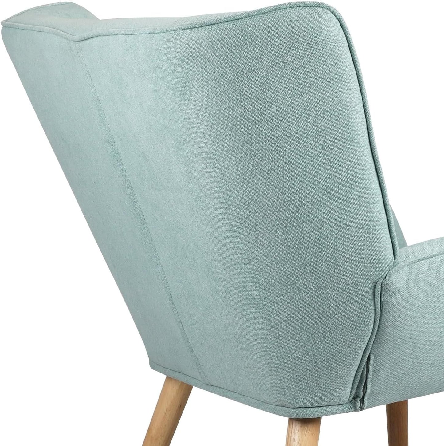 Oikiture Armchair Accent Lounge Chairs Stoolseating Soft Home Office Furniture Stools for Dining Living Room or Bedroom Fabric Upholstered, Blue