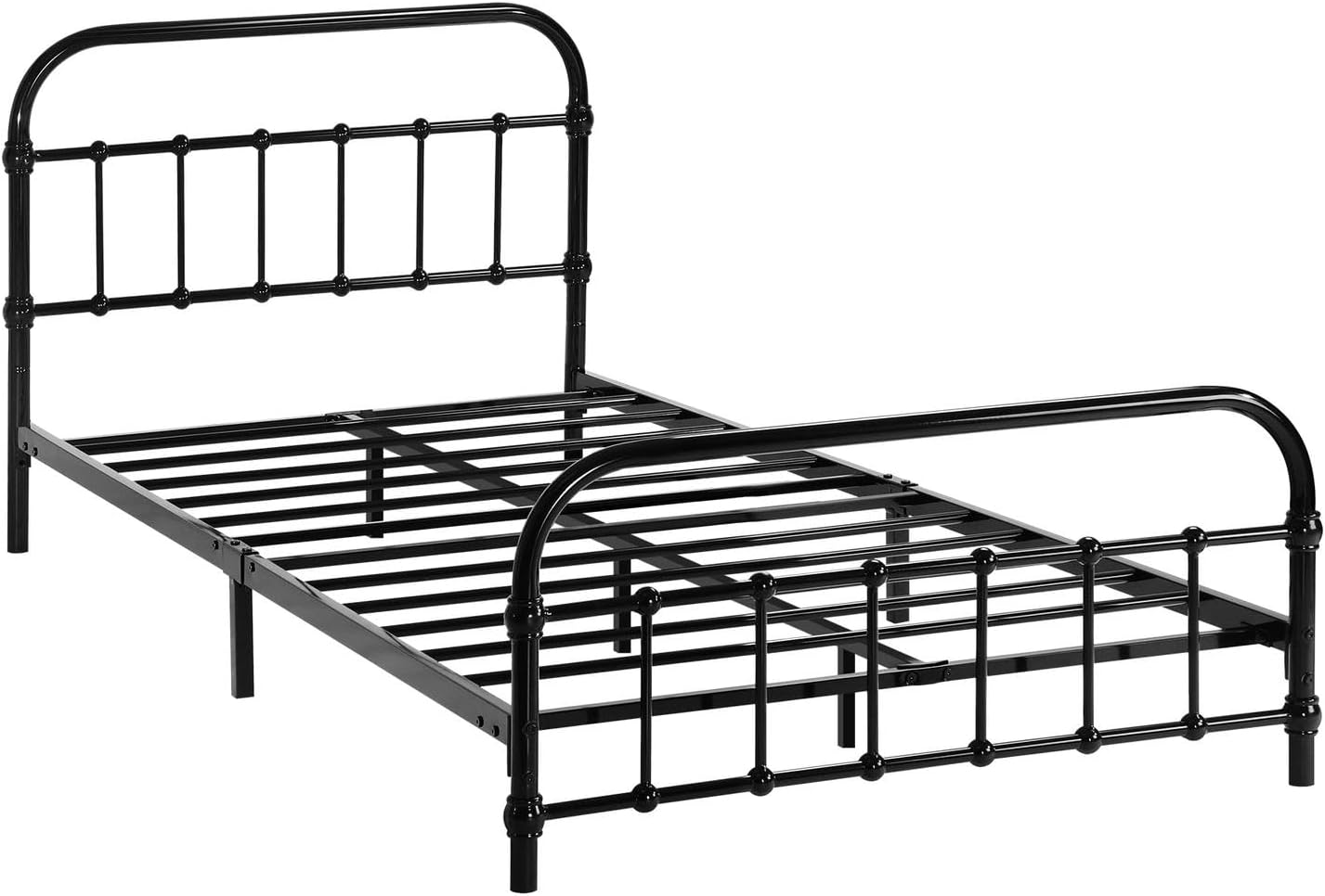 King Single Bed Frame Metal Bed with Extra Storage Space Home Bedroom Bed Base Plaform