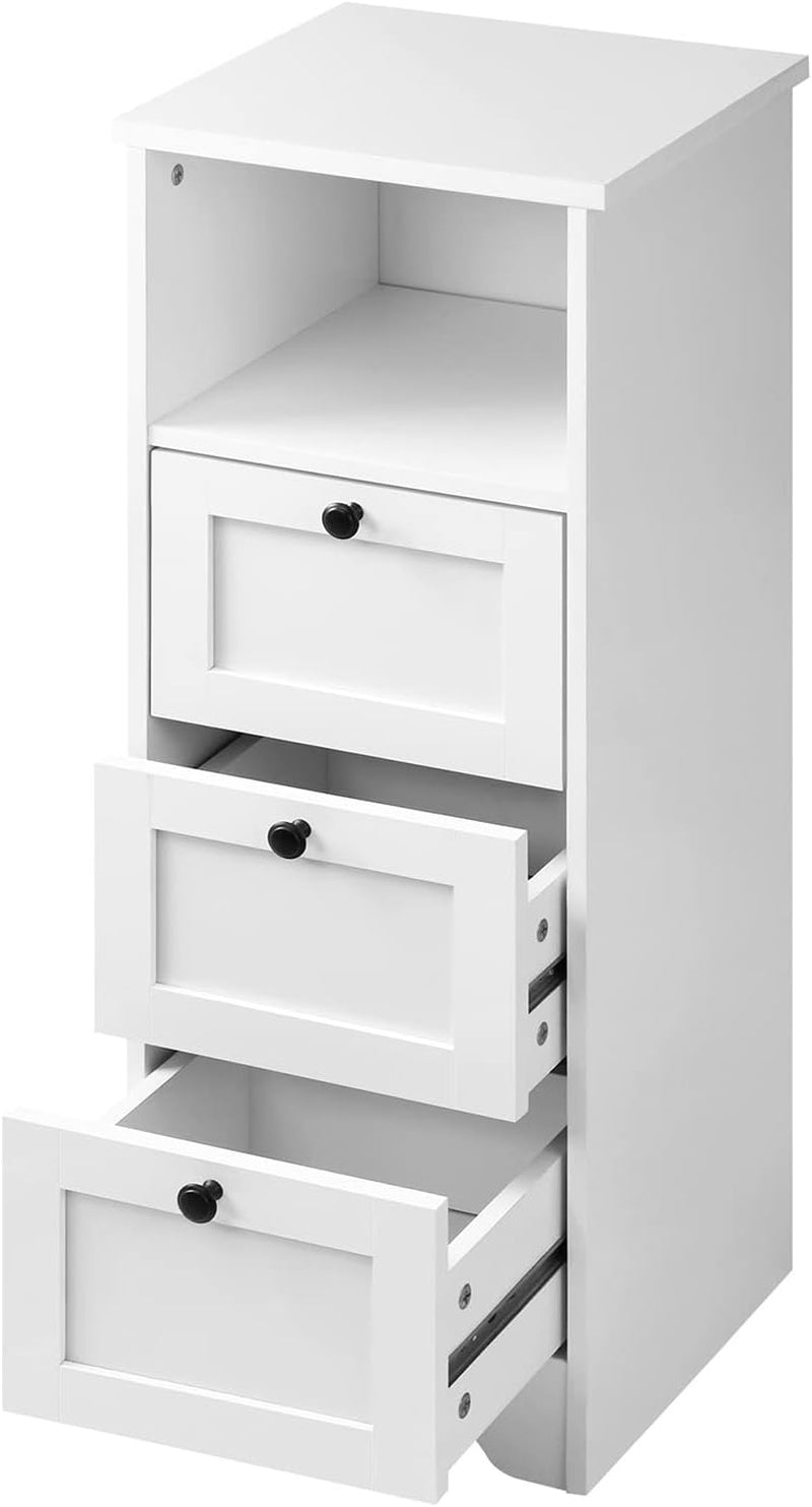 Oikiture Sideboard Bathroom Cabinet with 3 Drawers