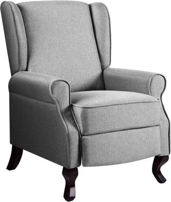 Recliner Chair Grey Fabric Lounge Sofa Armchair, Home Furniture Health Personal Care, Adjustable Backrest Footrest Electric Rocking Nursing Feeding