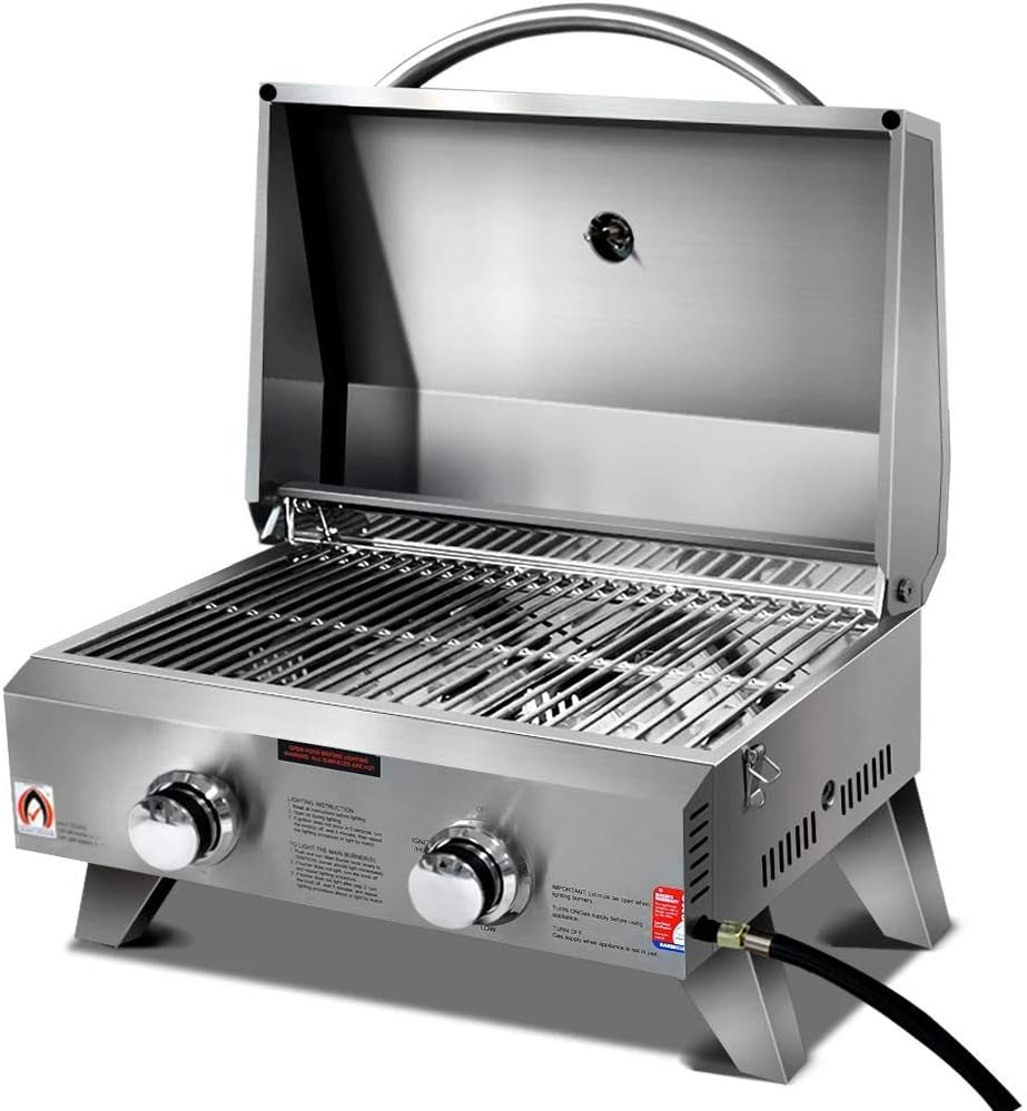 Portable Gas BBQ Grill Stainless Steel