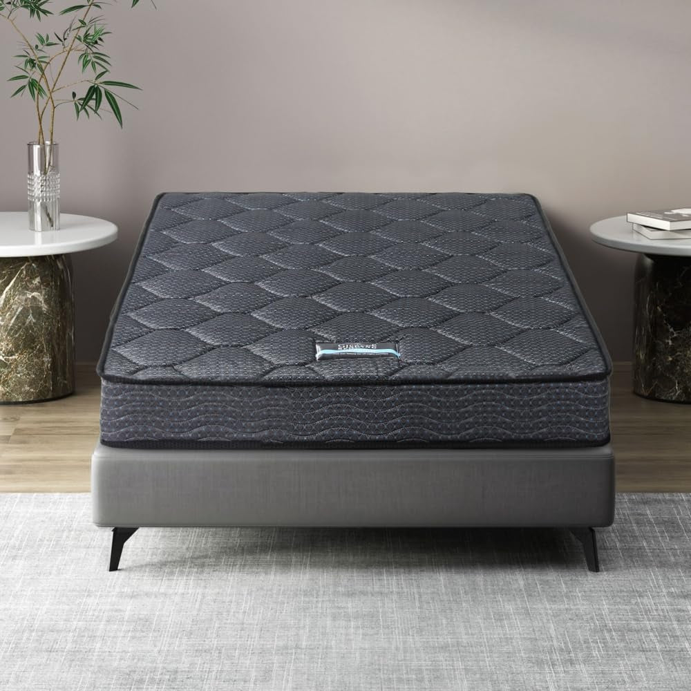 Giselle Bedding Mattress 16Cm Single Bonnell Spring Tight Top Medium Firm Foam