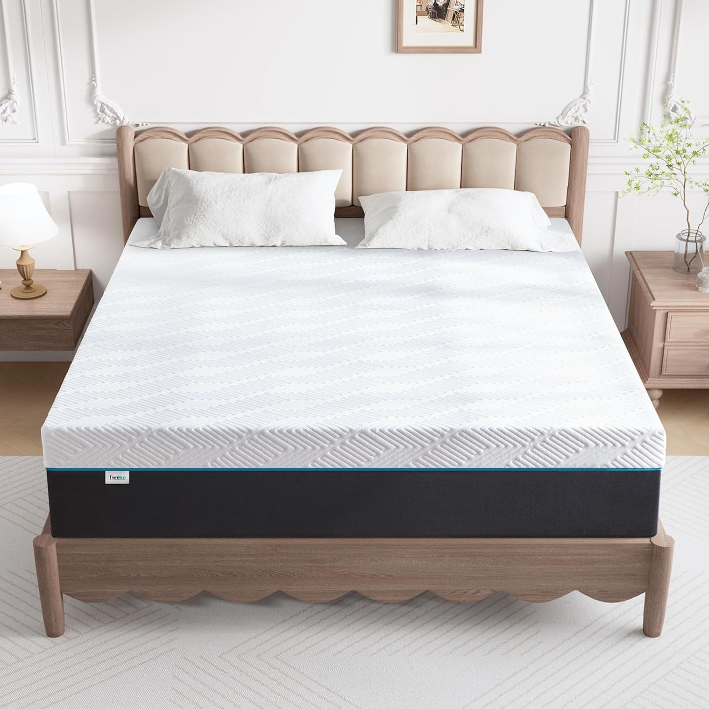 20Cm Thickness Double Mattress,Pressure Relieving in Box, Memorys Foam Mattress, Comfortable and Pressure Relieving, Medium Firm