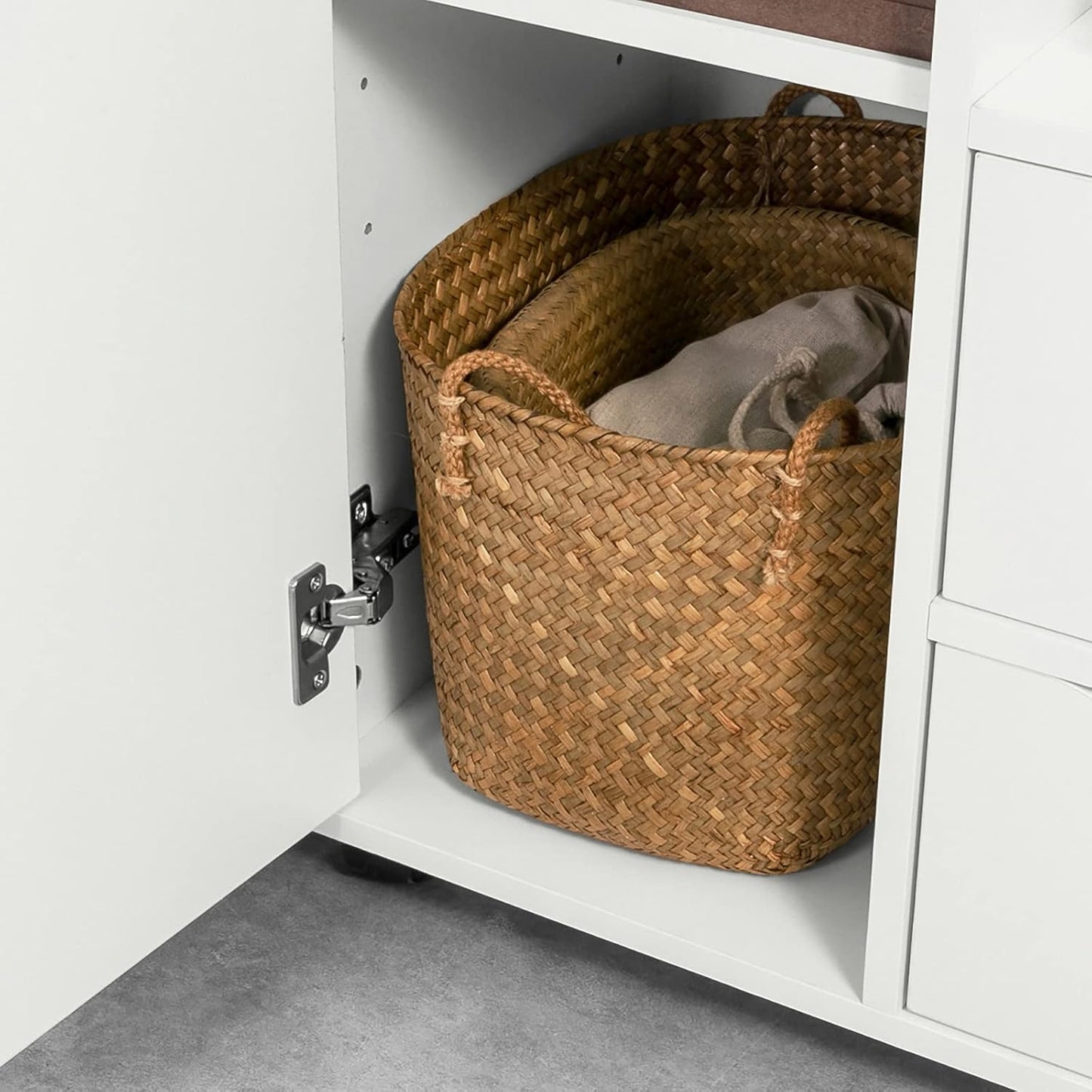 Sobuy Home Office Trolley File Storage Cabinet Printer Stand on Wheels FBT105-W