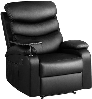 Artiss Recliner Chair Black Leather Lounge Sofa Armchair, Home Furniture Health Personal Care, Adjustable Backrest Footrest Rocking Nursing Feeding Single Couch