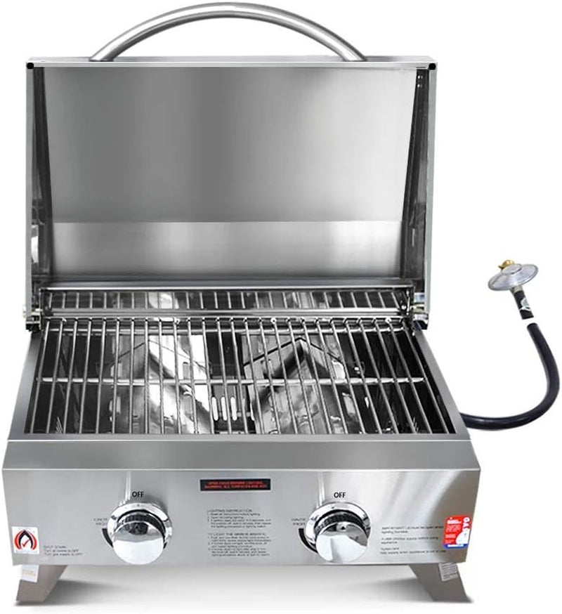 Portable Gas BBQ Grill Stainless Steel