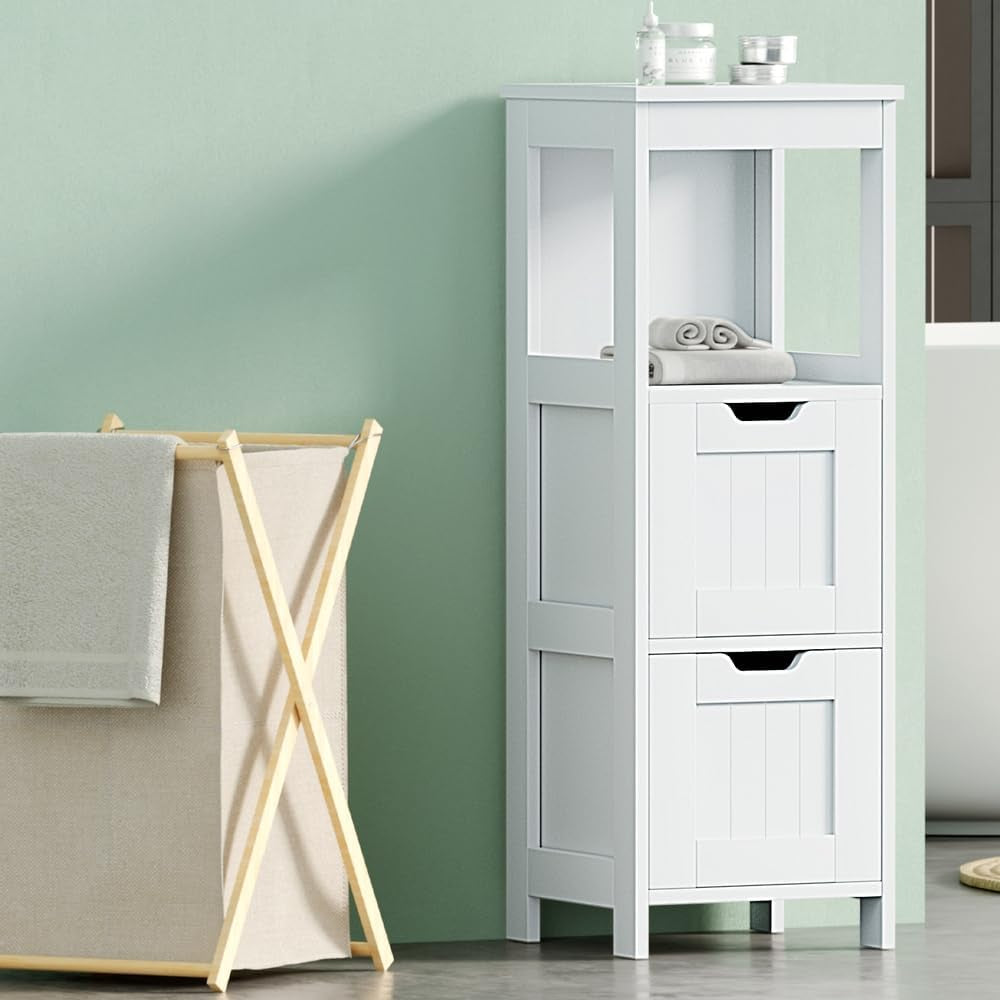 Bathroom Storage Cabinet Floor Toilet Drawer Bedroom Organizer Standing