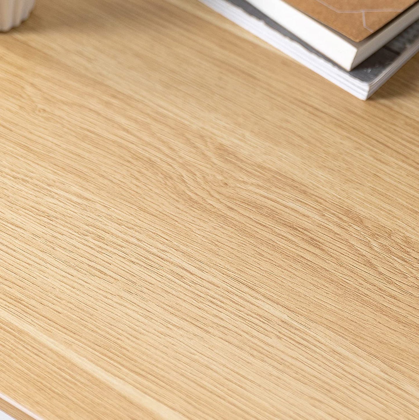 Zinus Soho Office Desk Computer Table | Dining Strong Metal Frame, Quick Assembly - Natural 140Cm