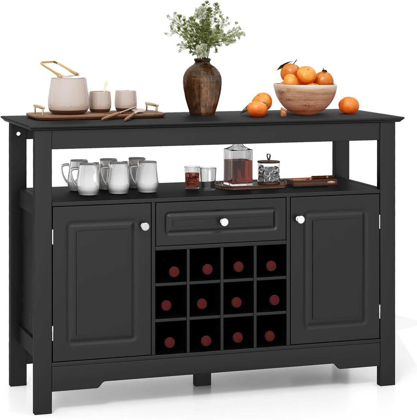 Buffet Sideboard, Cupboard W/ 2 Doors & Drawer