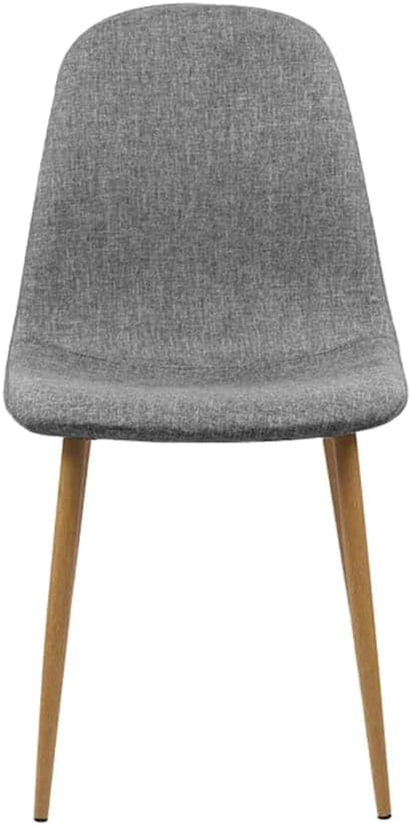 Artiss Dining Chairs Set of 4 Grey Esright Kitchen Chair Nursing Seats Reading Seating Home Living Room Bedroom Cafe Office Furniture, Faux Linen Fabric, in 44Cm Seat Height