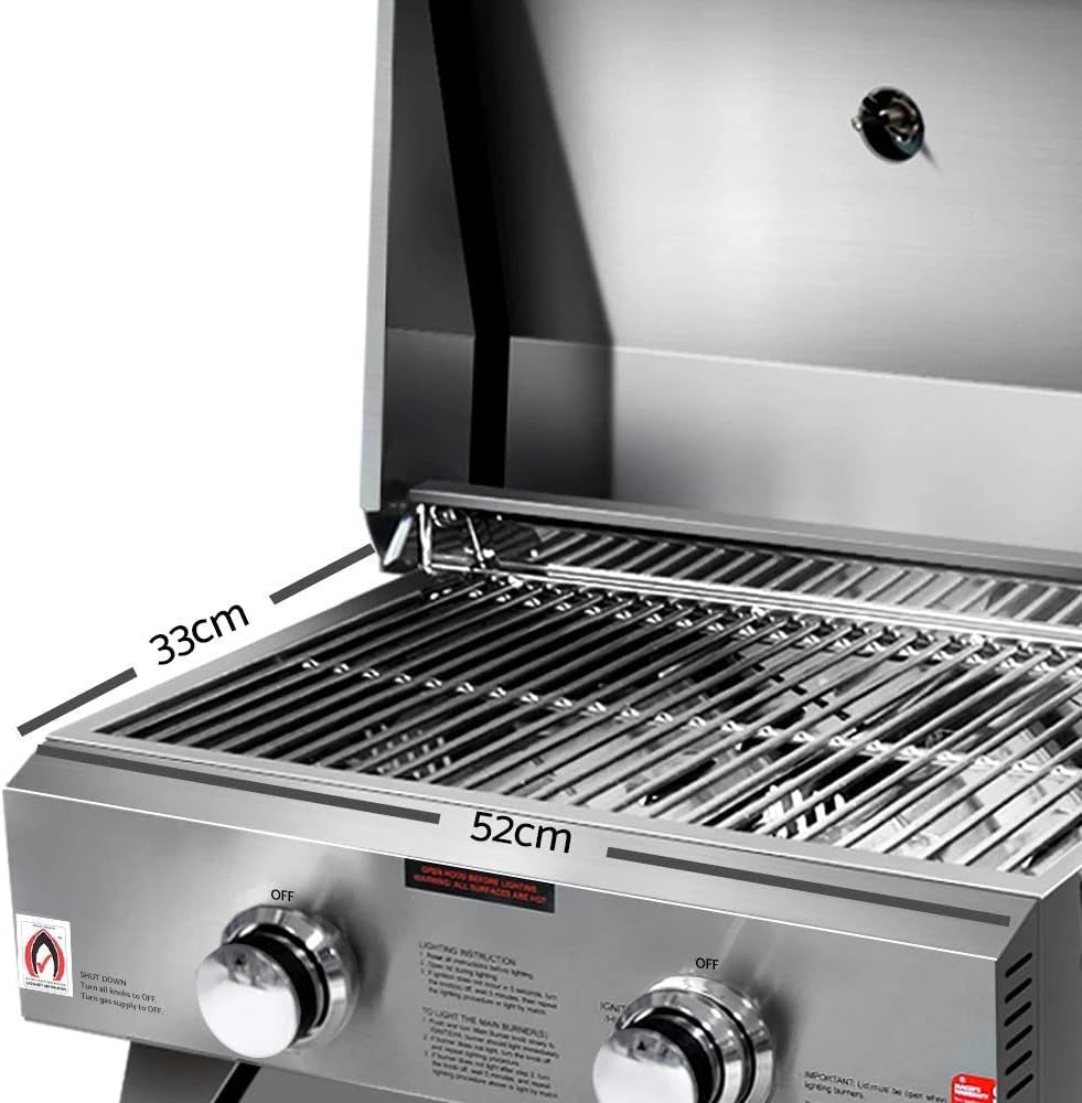 Portable Gas BBQ Grill Stainless Steel