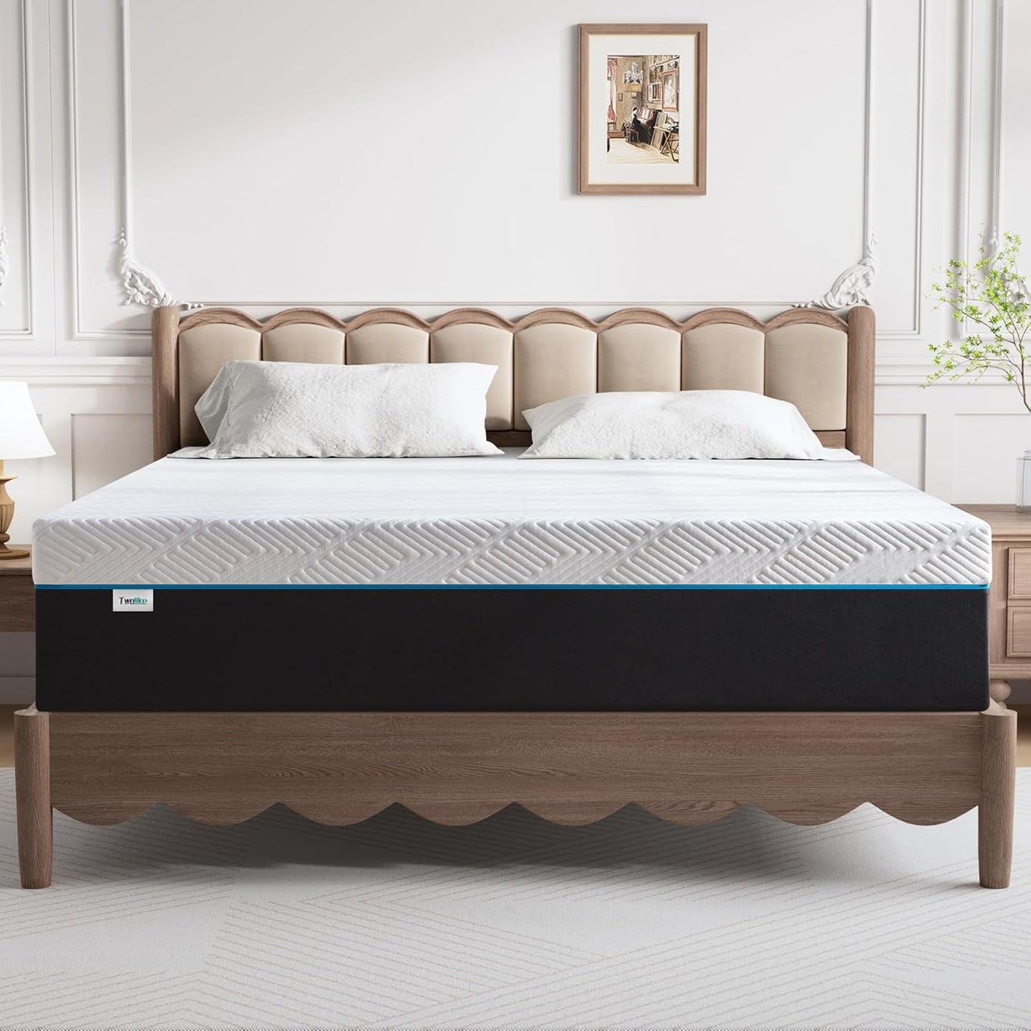 20Cm Thickness Double Mattress,Pressure Relieving in Box, Memorys Foam Mattress, Comfortable and Pressure Relieving, Medium Firm
