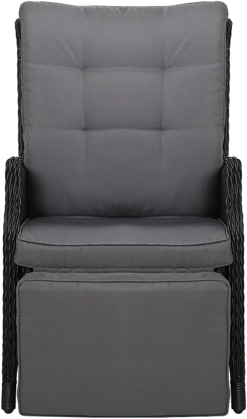 Gardeon Recliner Chair Sun Lounge Setting Outdoor Furniture Patio Wicker Sofa