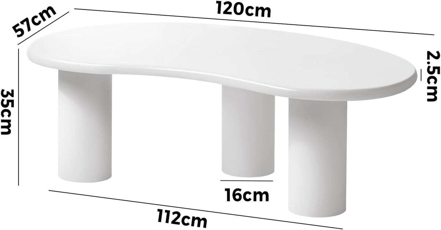 White Coffee Table 120 X 57 X 35cm