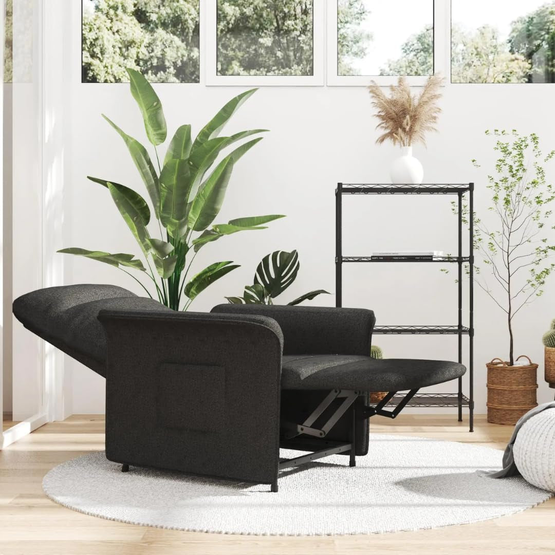 SBS Recliner Chair - Single Seater Floor Sofa Oversized Textile Recliner Sofa for Adults, Recling Chiar, Perfect Small Recliner for Small Spaces, Watching Moving, Reading Book for Home, or Theater