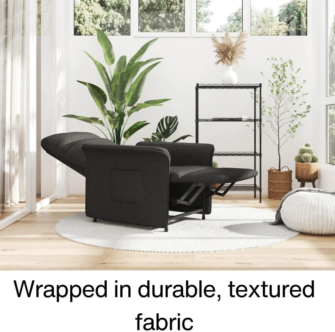 SBS Recliner Chair - Single Seater Floor Sofa Oversized Textile Recliner Sofa for Adults, Recling Chiar, Perfect Small Recliner for Small Spaces, Watching Moving, Reading Book for Home, or Theater