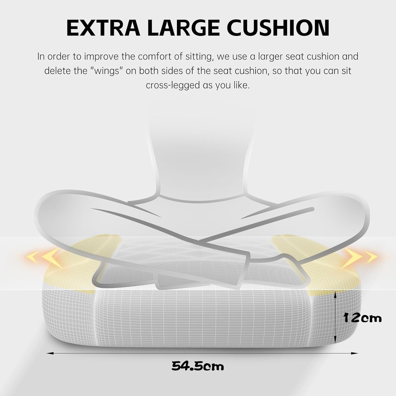 PZDO Ergonomic Office Chair with Footrest, Technology Fabric Ergonomic Chair for Adults, Computer Chair Gaming Desk Chair with Lumbar Support, Home Office Recliner Chair, Gift, Teens, (Gray)