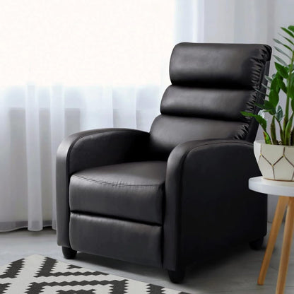 Artiss Recliner Chair Leather Lounge Sofa Armchair, Home Furniture Health Personal Care, Adjustable Backrest Footrest Electric Seat Office Brown