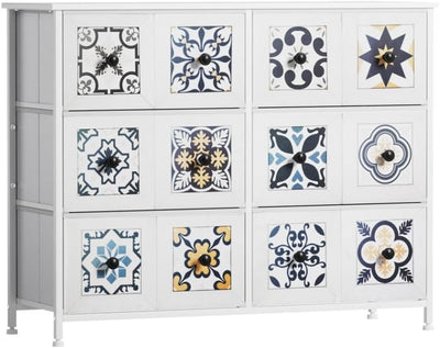 Chest of 6 Drawers, Vintage Tallboy Storage Cabinet, Clothes Toys Storage Unit