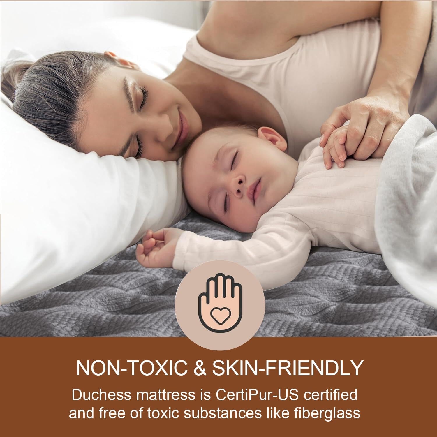 Duchess 34Cm Queen Hybrid Mattress - Mattress Comfortable Memory Foam and Pocket Springs with Pressure Relief Breathable Design Reinforced Edge Support