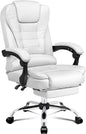 ALFORDSON Ergonomic Office Computer Chair with Footrest, High Back Executive Desk Chair Recliner for Home Office, PU Leather Video Gaming Chair, Earl Black