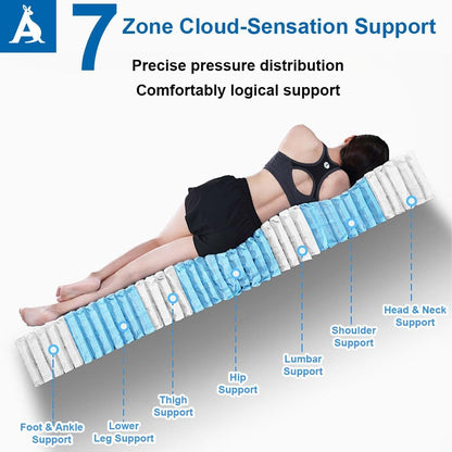 Audreamy Siena Mattress 35Cm Bamboo Charcoal Fabric Plush Euro Top 7 Zone Hybrid Pocket Spring System Memory Foam Enhanced Edge Support Breathable Medium Firm King