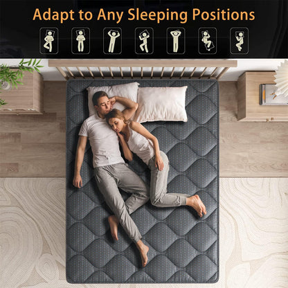 Sweetlove King Single Mattress | Innerspring Hybrid Mattress | High Density Foam Comfort Euro Top with 3D Air Mesh Pain Relief Mattress