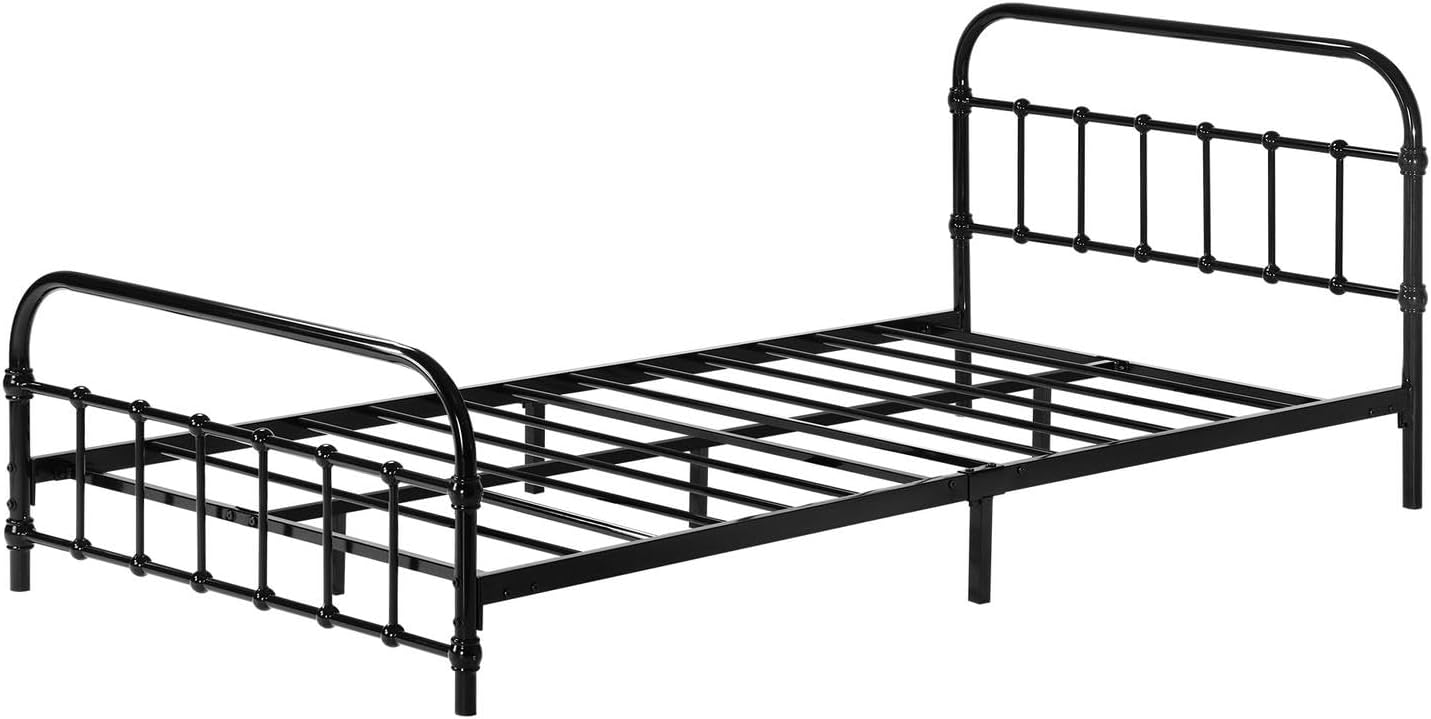 King Single Bed Frame Metal Bed with Extra Storage Space Home Bedroom Bed Base Plaform