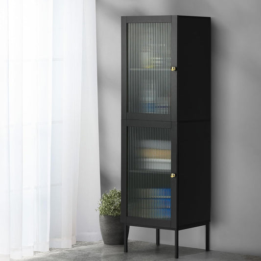 Slim Bathroom Cabinet Tall Storage Cupboard Floor Cabinet