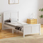 OIKITURE Queen Size Wooden Bed Frame Hampton-Style, Pinewood Bed Frame Platform with Bed Head and High Bed Leg - Compatible with Australian-Sized Mattresses, 211X161X94Cm ﻿