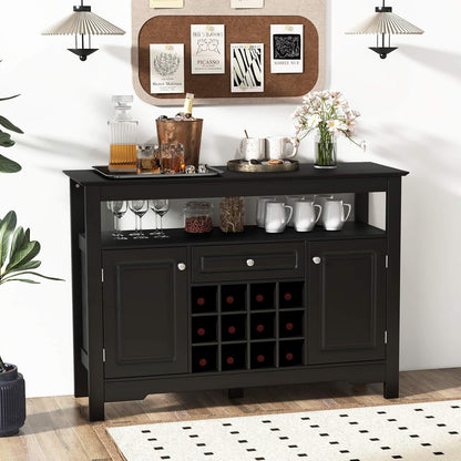 Buffet Sideboard, Cupboard W/ 2 Doors & Drawer