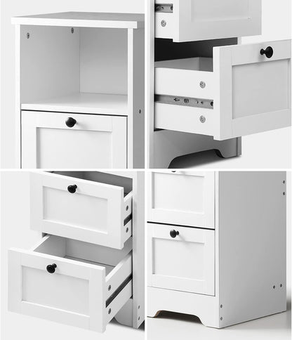 Oikiture Sideboard Bathroom Cabinet with 3 Drawers
