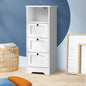 Oikiture Sideboard Bathroom Cabinet with 3 Drawers