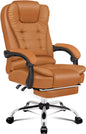 ALFORDSON Ergonomic Office Computer Chair with Footrest, High Back Executive Desk Chair Recliner for Home Office, PU Leather Video Gaming Chair, Earl Black