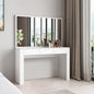 Dressing Table with Mirror Vanity Makeup Table with 3 Drawers Storage Modern Bedroom Furniture White