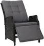 Gardeon Recliner Chair Sun Lounge Setting Outdoor Furniture Patio Wicker Sofa